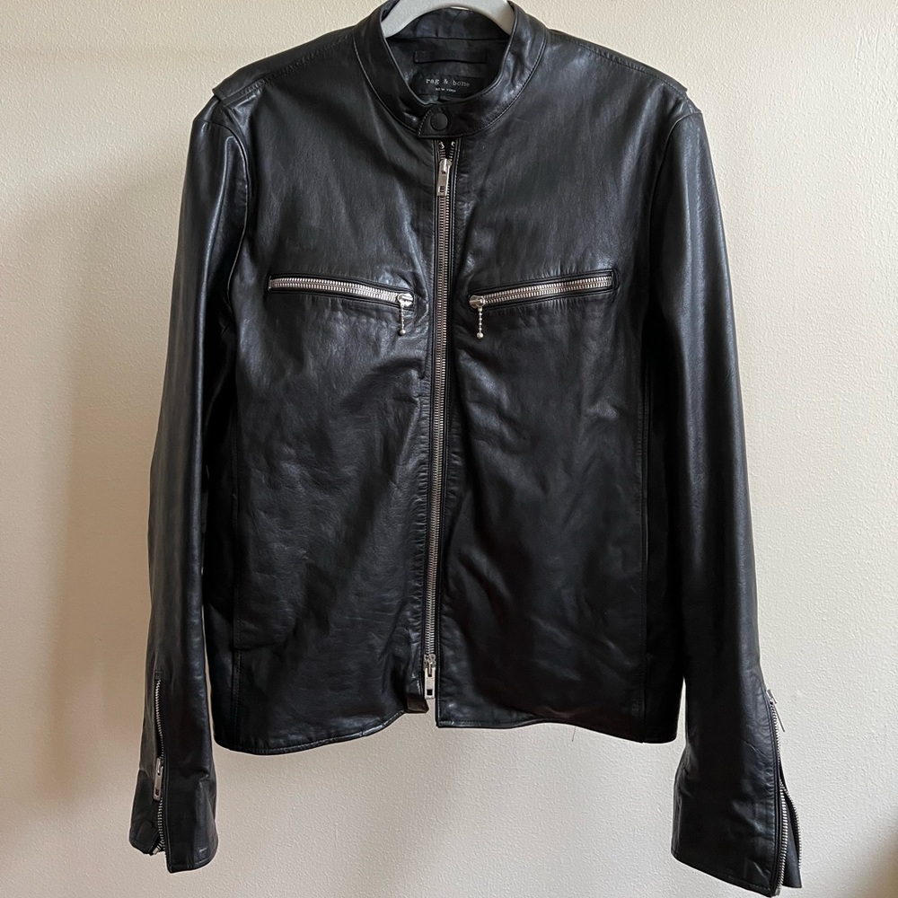Rag & Bone Leather Jacket (Duke Model). Size large. Great condition.